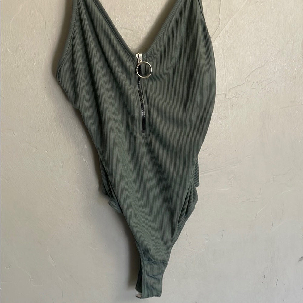 Kids Green One Piece Swimsuit